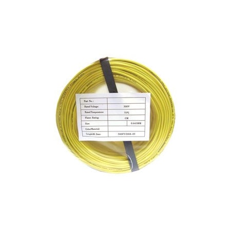 Cable Wholesale Security/Alarm Wire, Yellow, 22/4 (22AWG 4 Conductor), Solid, CMR / Inwall rated, Coil Pack,  10K4-04812CF